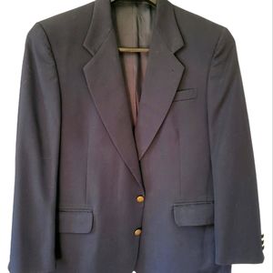 Oscar de la Renta Navy Mens Suit Jacket/Blazer